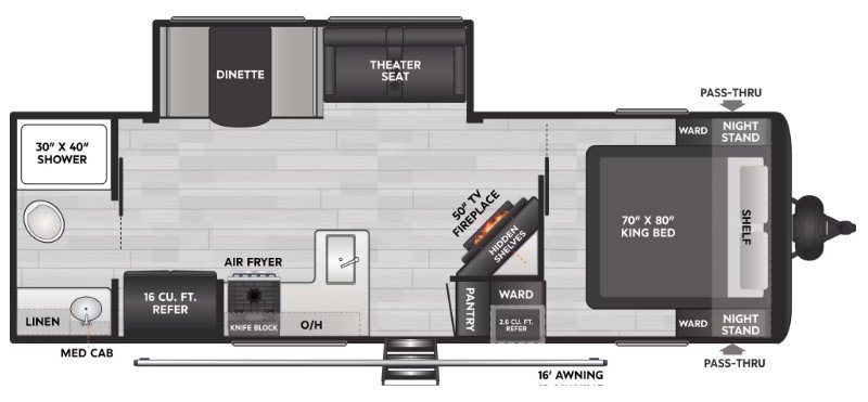 2026 KEYSTONE COLEMAN LANTERN 25RBS Floorplan