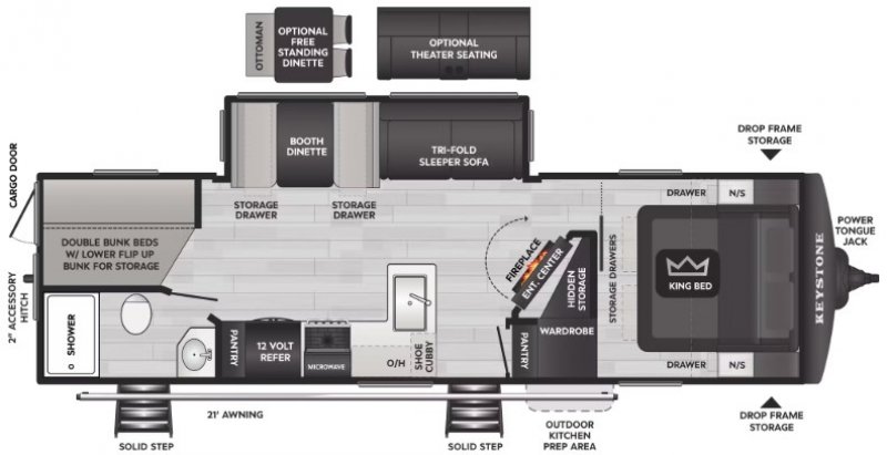 2026 KEYSTONE COLEMAN LANTERN 28BHS Floorplan