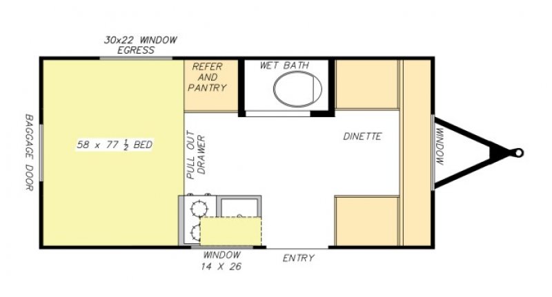 2025 MOD-BUG BIG BUGGY 14 Floorplan