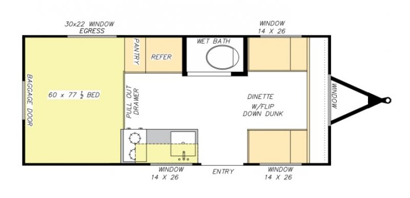 2026 MOD-BUG BIG BUGGY 16 Floorplan