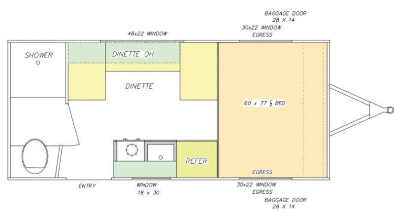 2026 MOD-BUG COUNTRY BORN 17 Floorplan