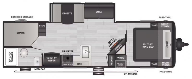 2026 KEYSTONE COLEMAN LANTERN 28BHS Floorplan