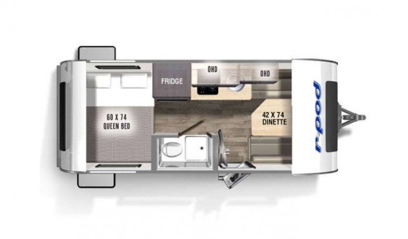 2024 FOREST RIVER R-POD CLASSIC RP-171C Floorplan