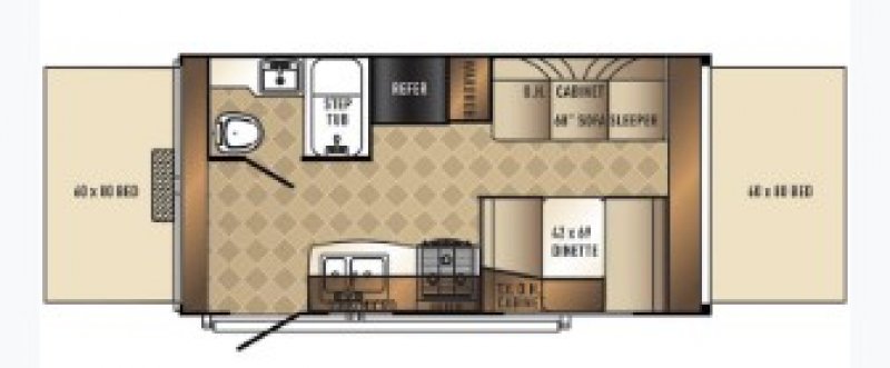 2017 PALOMINO SOLAIRE EXPANDABLE 163X Floorplan