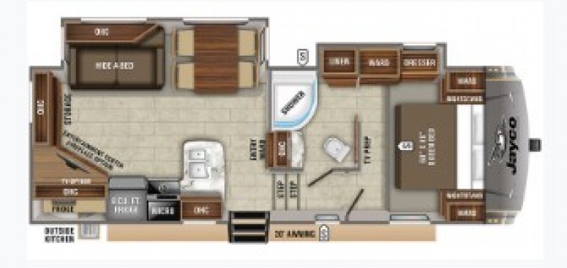 2020 JAYCO EAGLE HT 25.5REOK Floorplan