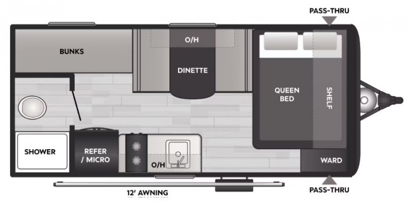 2026 KEYSTONE COLEMAN LIGHT 17BX Floorplan
