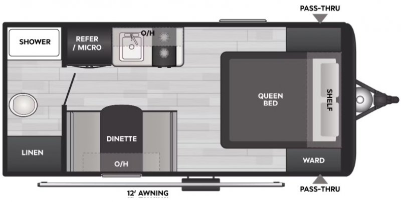 2026 KEYSTONE COLEMAN LIGHT 17RX Floorplan