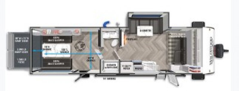 2022 FOREST RIVER WILDWOOD FSX 280RT Floorplan