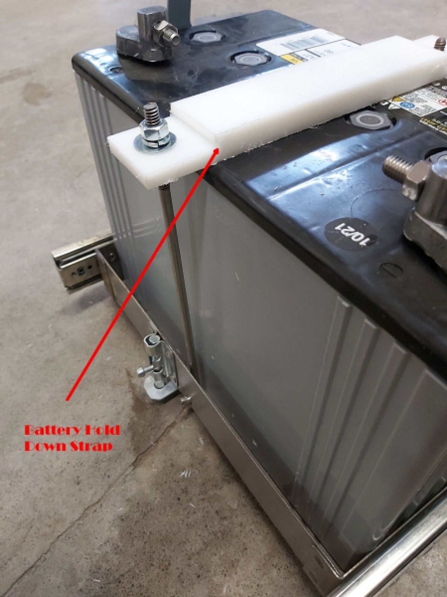 Roadtrek battery hold down strap HM 1433A Mobilife RV Centre