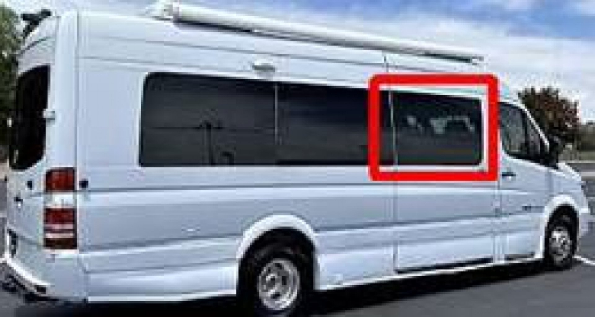 Roadtrek Sprinter sliding door window HM 1568 Mobilife RV Centre