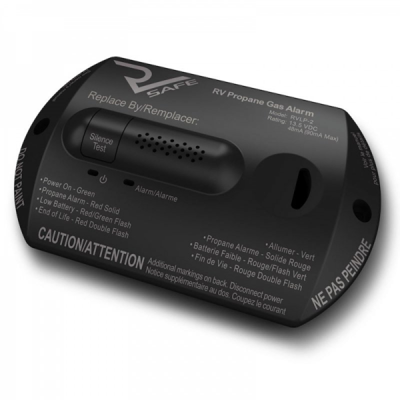 RV Safe LP Detector Black w/2 Bezel Plates