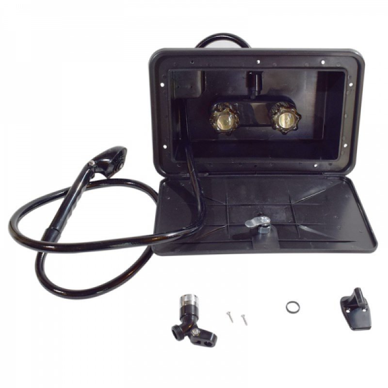 Exterior Shower Box In Black 2
