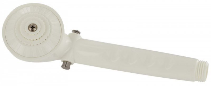 White Hand-Held Shower Head