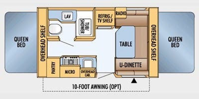 2008 JAY FEATHER EX-PORT JAY FEATHER 17EX-PORT Floorplan