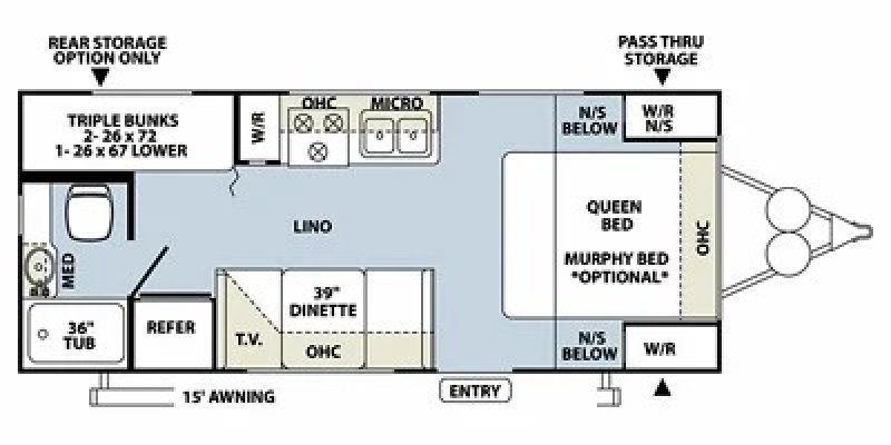 2011 ROCKWOOD MINI LITES Rockwood Mini Lite 2304 Floorplan