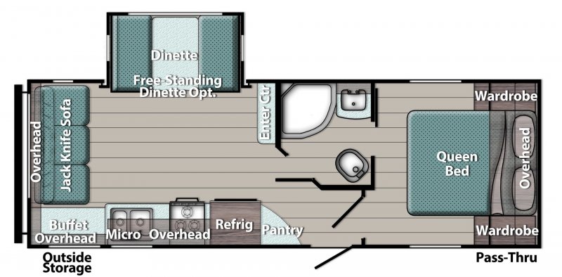 2026 GULFSTREAM Trailmaster 236RL Floorplan