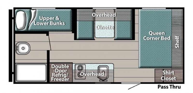 2026 GULFSTREAM Trailmaster 199DD Floorplan