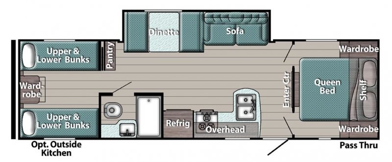 2026 GULFSTREAM Trailmaster 279BH Floorplan
