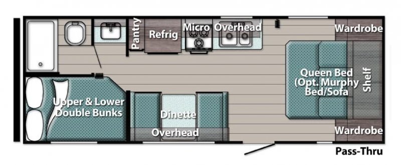 2021 GULFSTREAM TRAILMASTER 248BH Floorplan