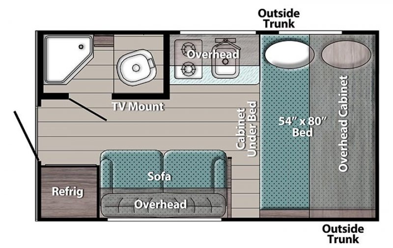 2023 GULFSTREAM TRAILMASTER 14RE Floorplan