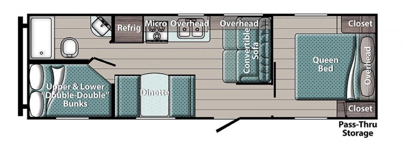 2026 GULFSTREAM Trailmaster 26BHG Floorplan