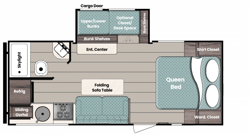 2026 GULFSTREAM Trailmaster 228SB Floorplan