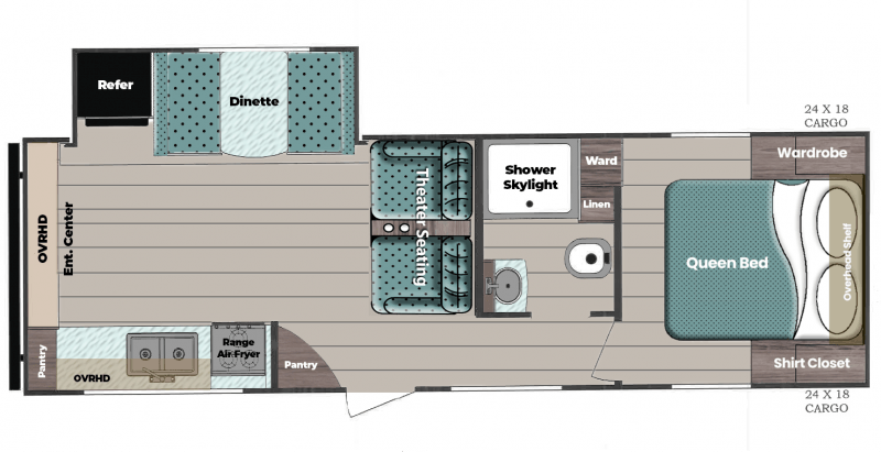 2026 GULFSTREAM Trailmaster 251RE Floorplan