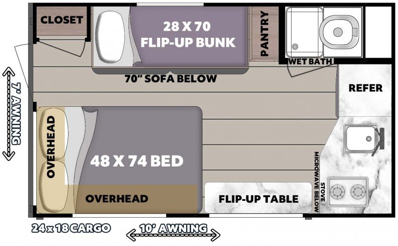 2026 GULFSTREAM Trailmaster 16RD Floorplan