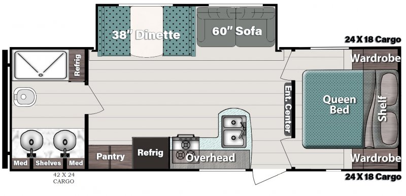 2026 GULFSTREAM Trailmaster 257RB Floorplan