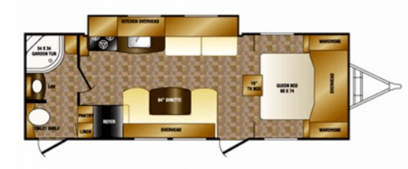 2012 CROSSROADS SLINGSHOT 27RB Floorplan