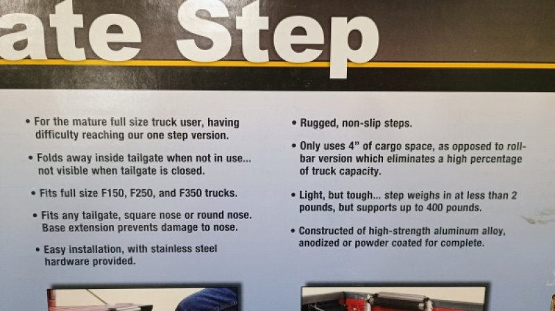 Black Tailgate 2 Step 3