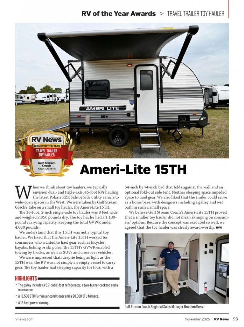 2026 GULFSTREAM Trailmaster 15TH