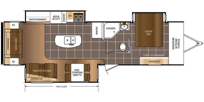 2016 PRIME TIME MANUFACTURING LACROSSE LUXURY LITE 324 RST Floorplan