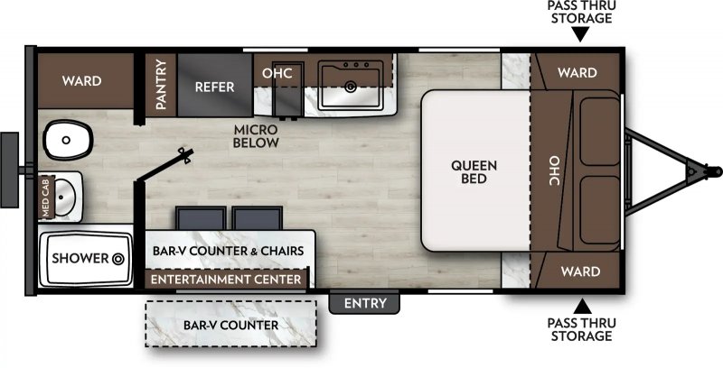 2026 COACHMEN APEX NANO 181RB Floorplan