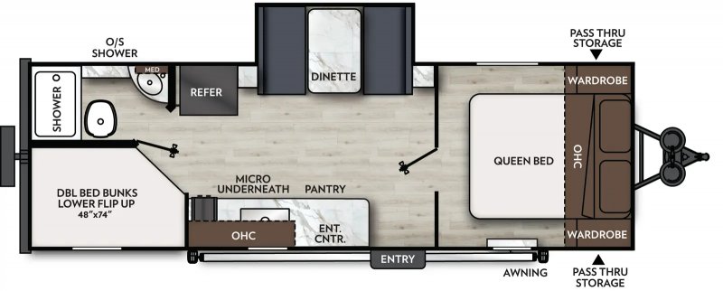2026 COACHMEN APEX NANO 228BHS Floorplan