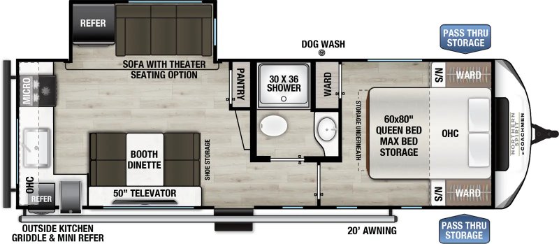 2026 COACHMEN NORTHERN SPIRIT 2560RK Floorplan