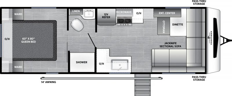 2026 COACHMEN FREEDOM EXPRESS SELECT 249SE Floorplan