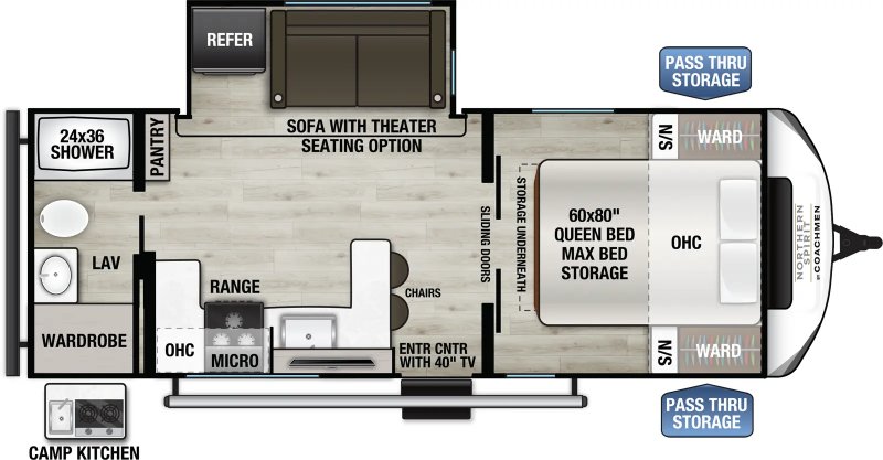 2026 COACHMEN NORTHERN SPIRIT 2353RB Floorplan