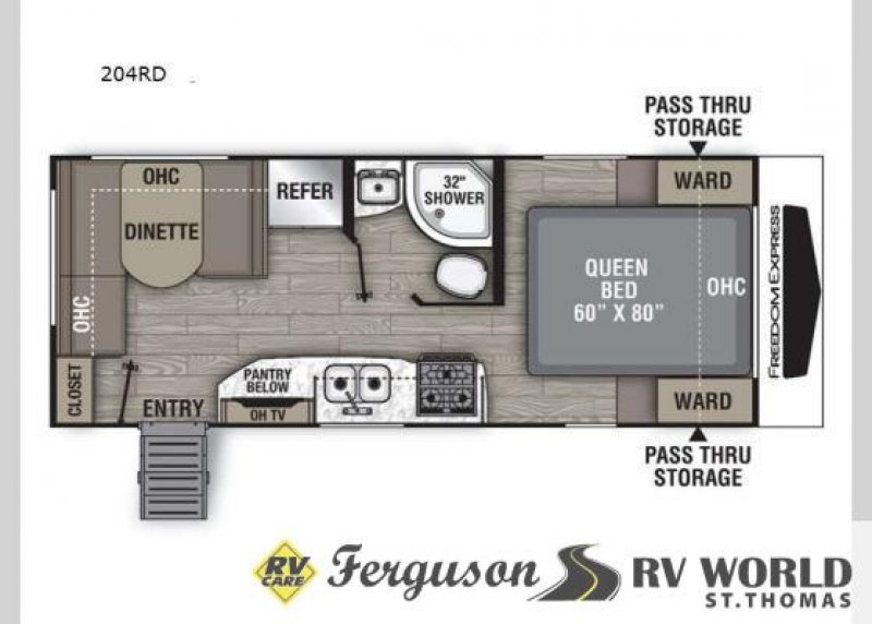 2021 COACHMEN FREEDOM EXPRESS ULTRA-LITE 204RD
