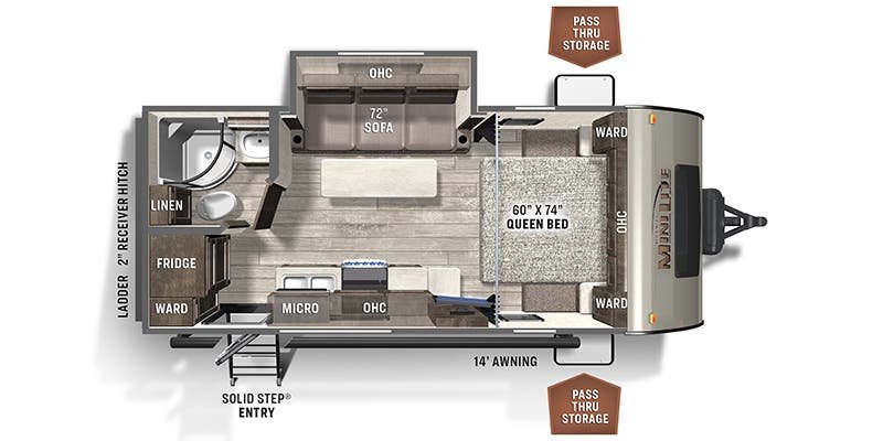 2021 ROCKWOOD MINI LITE 2109S Floorplan