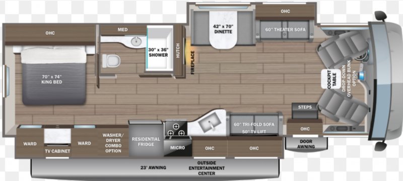 2023 JAYCO PRECEPT 34G Floorplan
