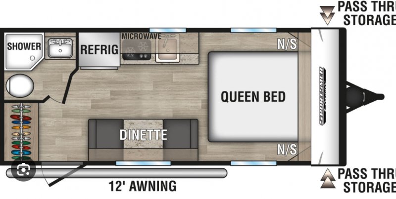 2021 K-Z INC. SPORTSMAN 160QB Floorplan