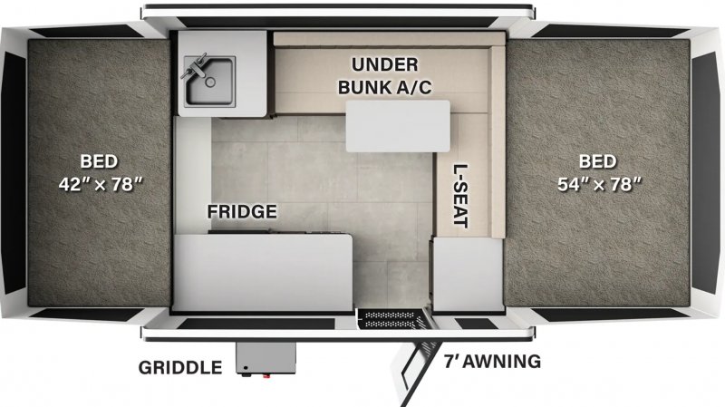 2026 ROCKWOOD ROCKWOOD 1640FT Floorplan