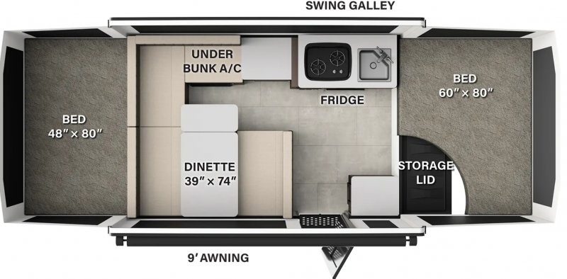 2026 ROCKWOOD ROCKWOOD 1920FT Floorplan