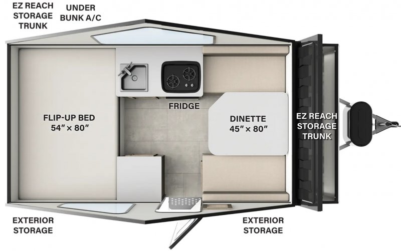 2026 ROCKWOOD ROCKWOOD A122S Floorplan
