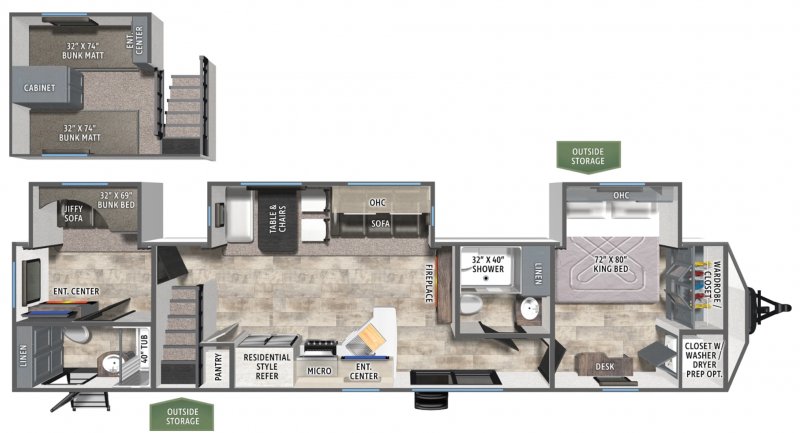 2026 FOREST RIVER PUMA 429LFT Floorplan