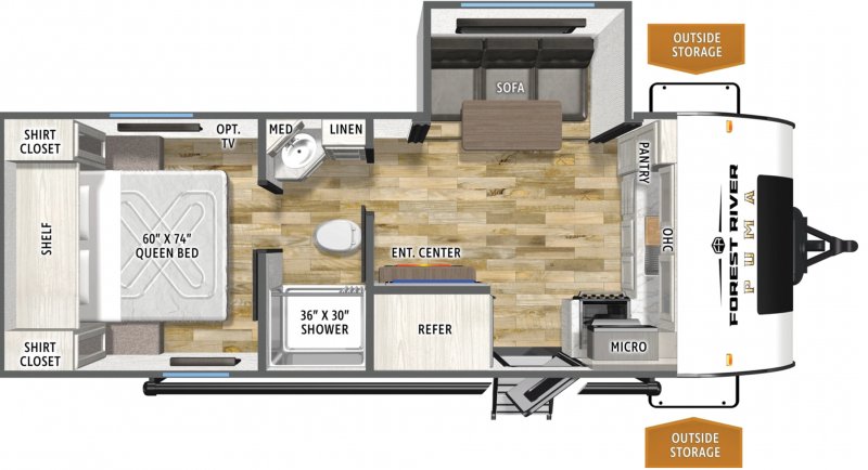 2026 PALOMINO PUMA 211RKCE Floorplan