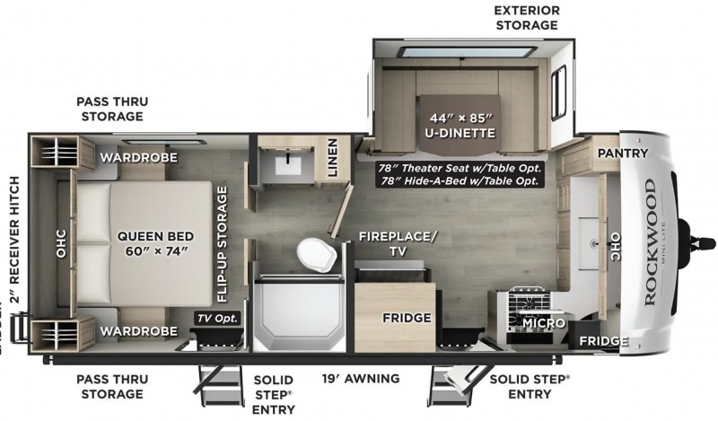 2026 ROCKWOOD ROCKWOOD 2506FK Floorplan