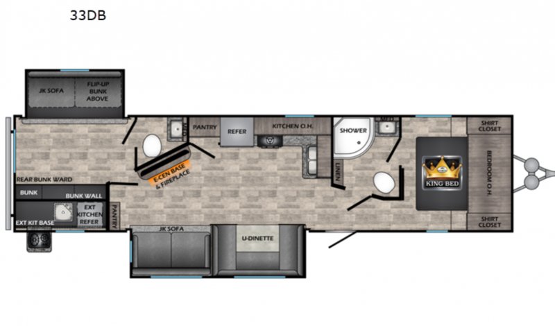 2024 CROSSROADS VOLANTE 33DB Floorplan