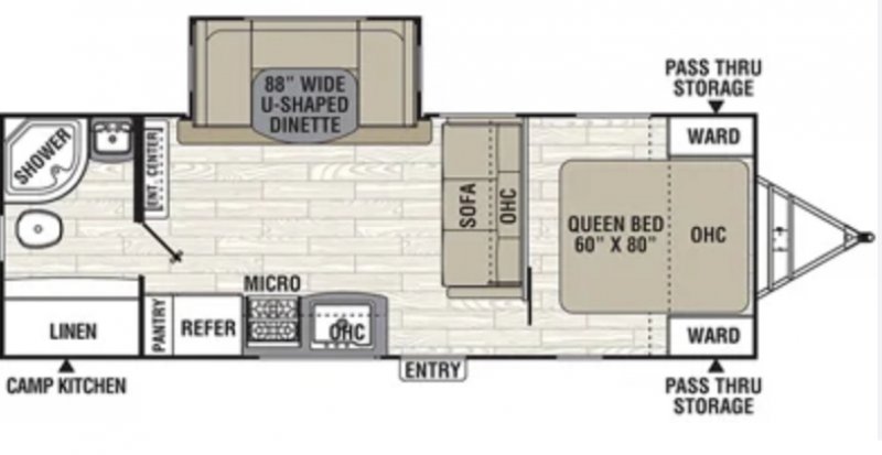 2019 COACHMEN FREEDOM EXPRESS 248RBS Floorplan